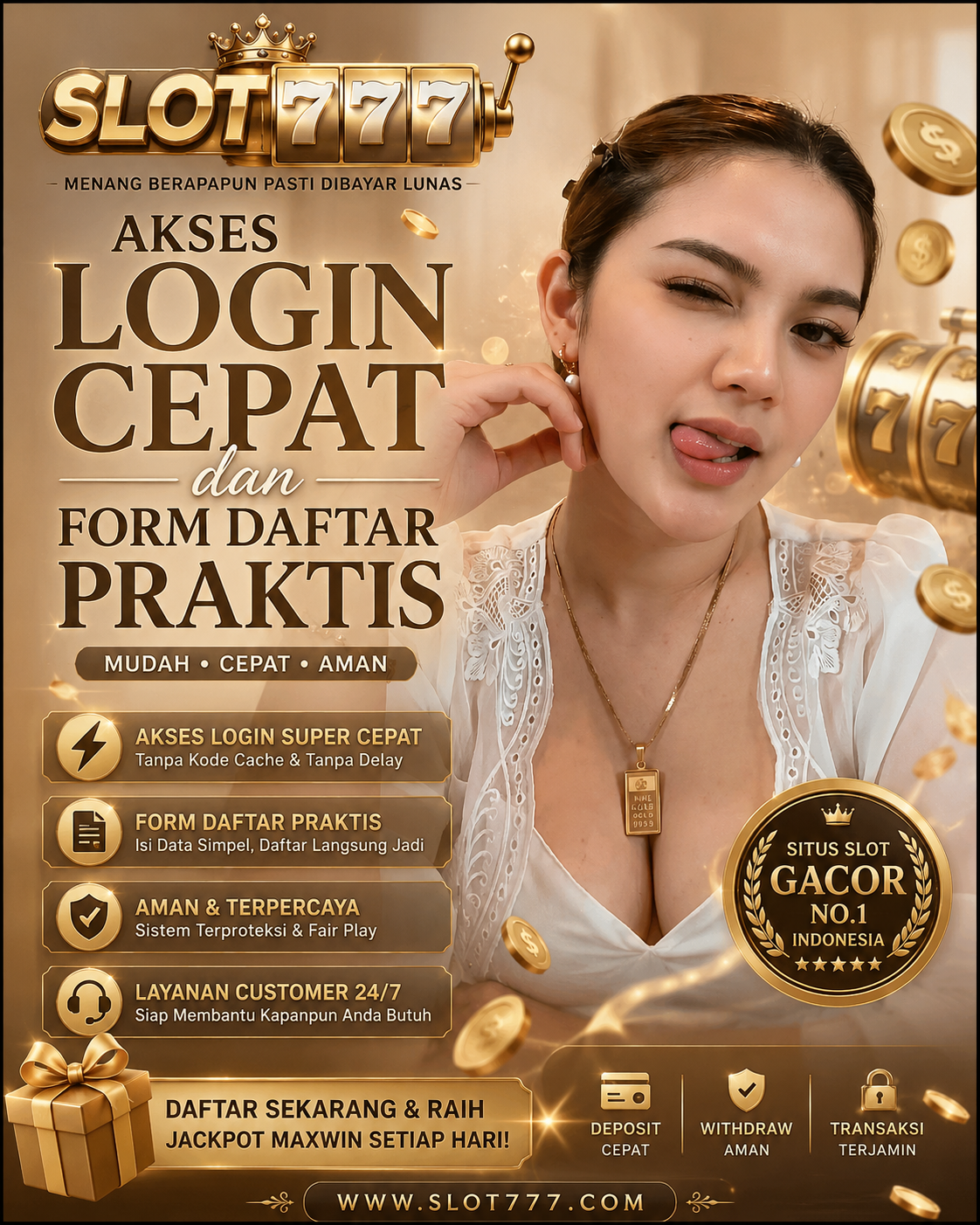 SLOT777 Front Black 